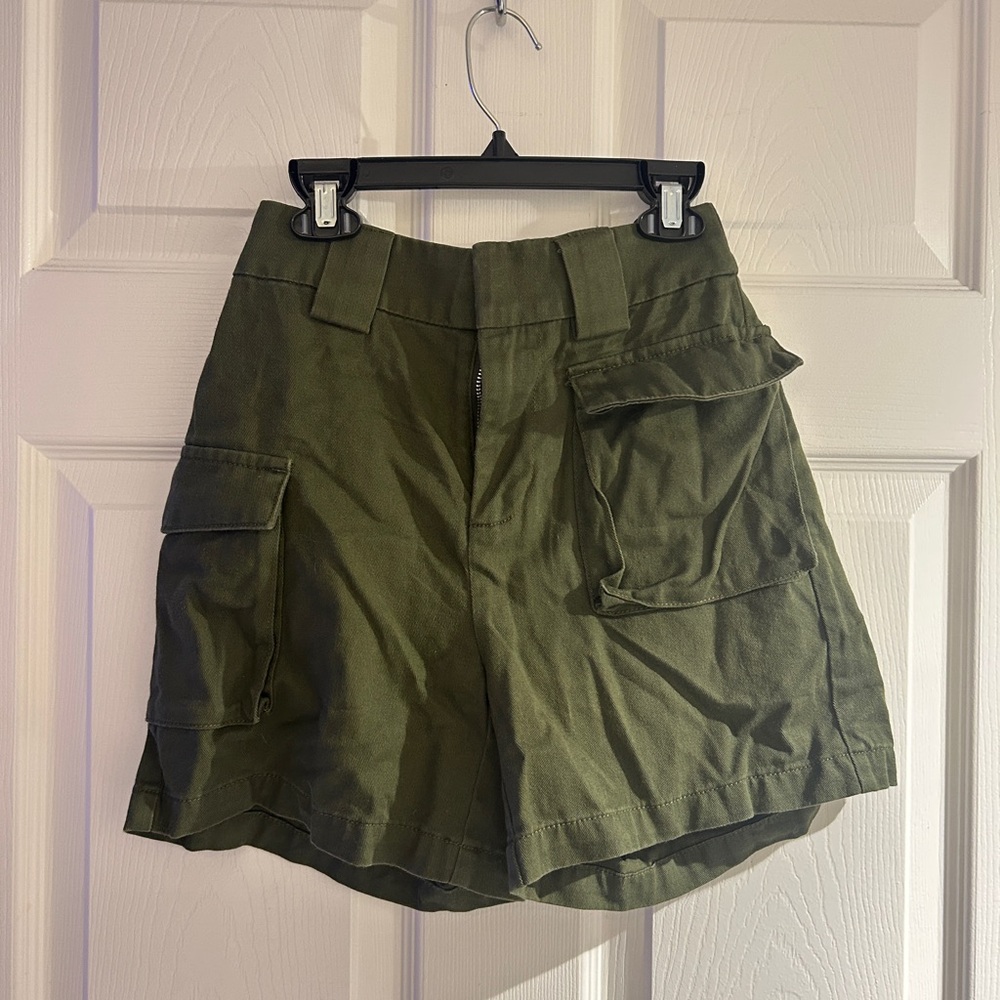 TNA Olive Green Cargo Shorts
